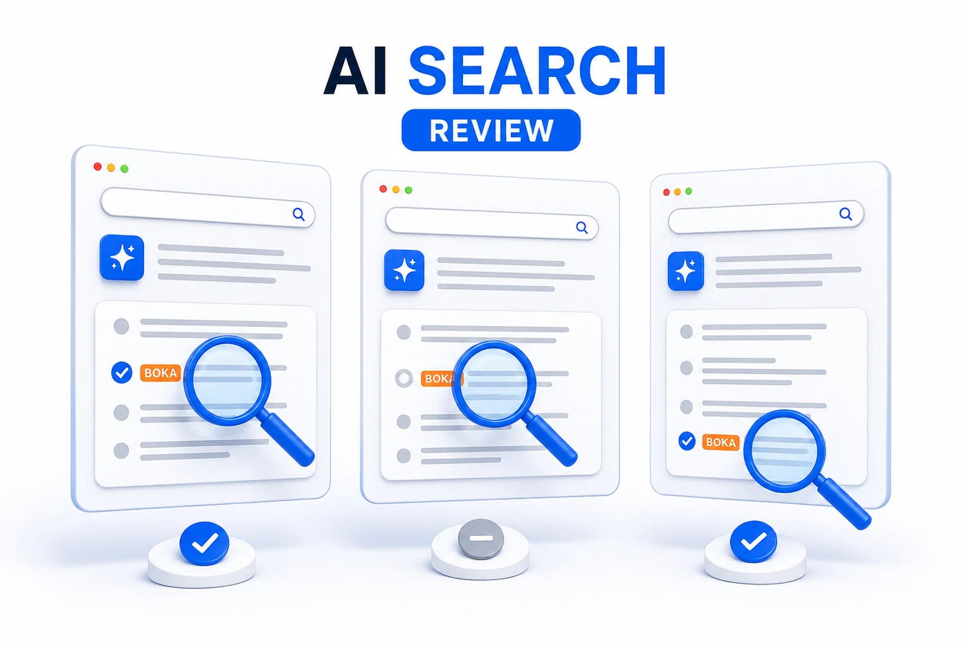 对照多份 AI 搜索答案，观察品牌提及和内容准确性